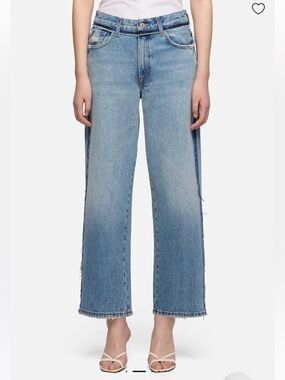 7 For All Mankind Stovepipe Straight Ankle  Jeans Size 30 In Sapphire Dust  NWT